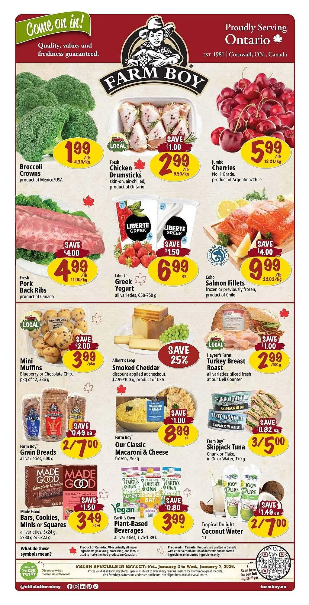 Farm Boy flyer from December 30 to January 8 2026 - flyer page 1