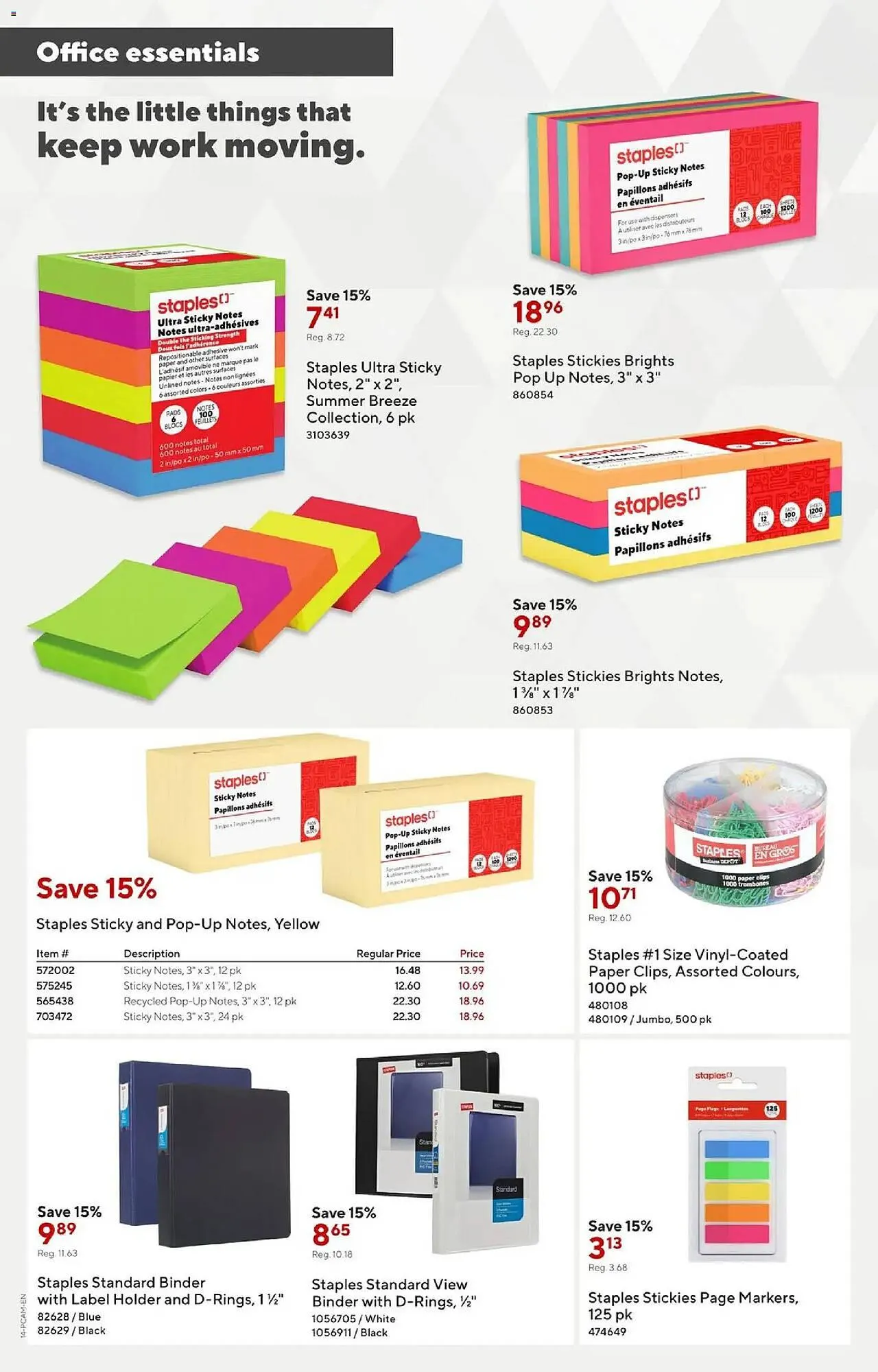Staples flyer from March 6 to March 20 2026 - flyer page 14