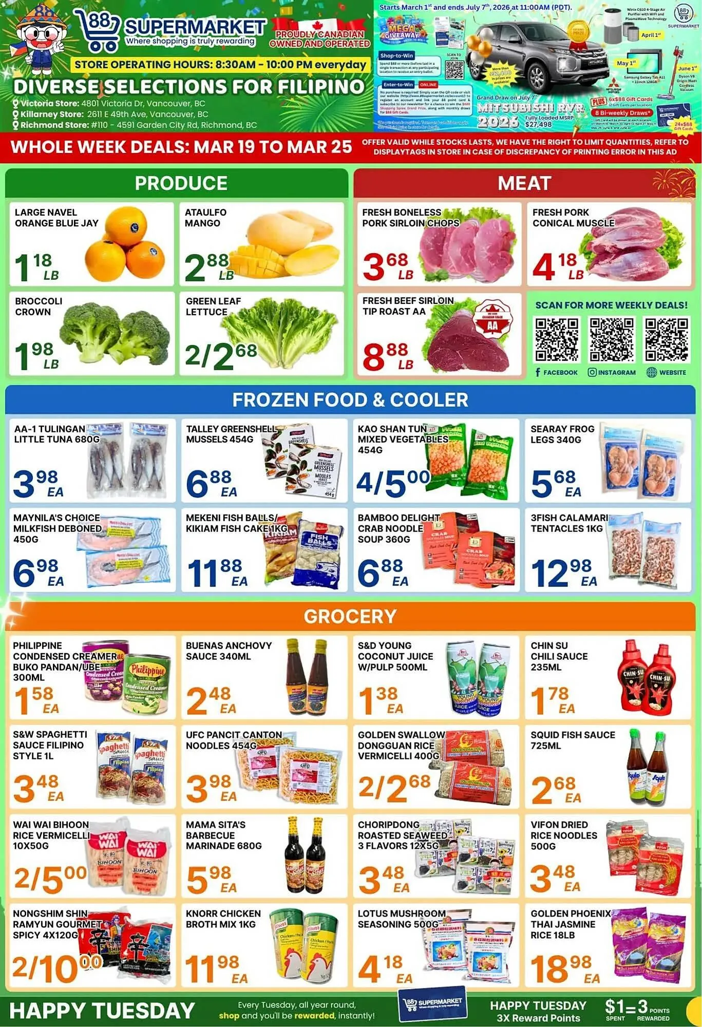 88 Supermarket flyer from March 19 to March 25 2026 - flyer page 1