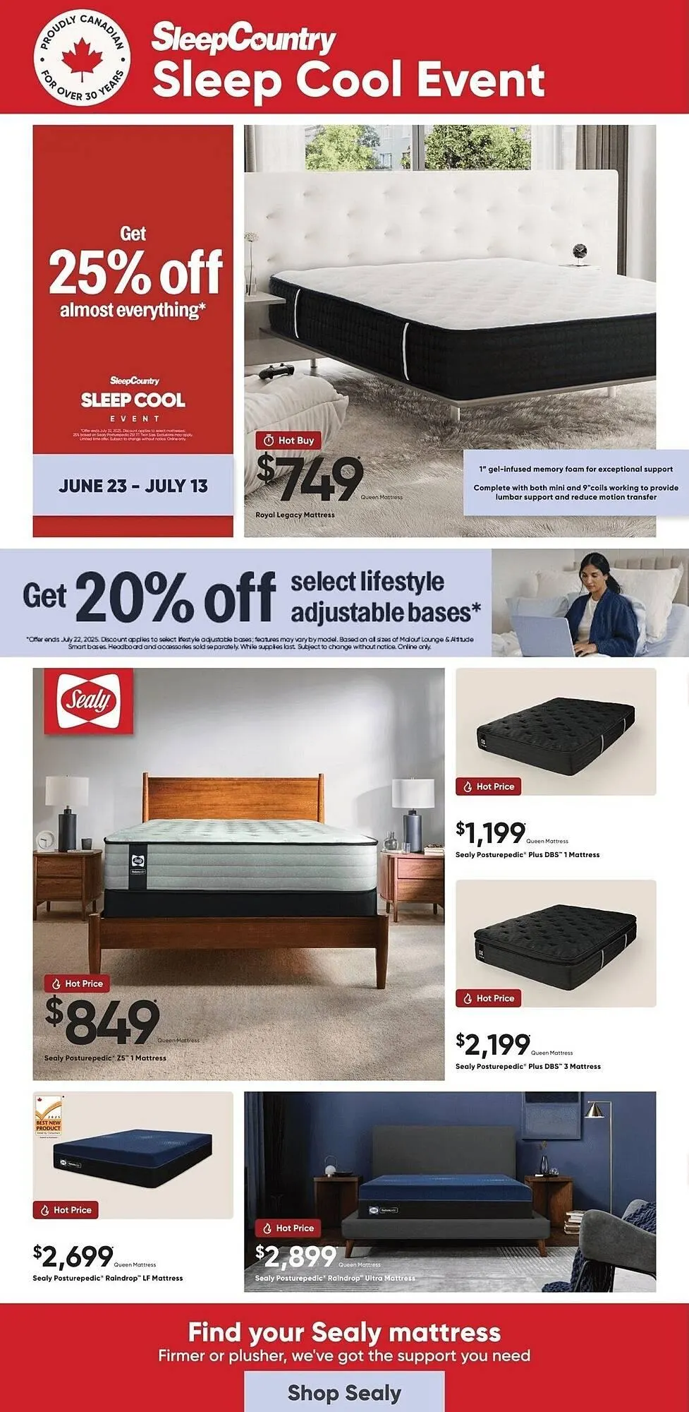 Sleep Country flyer - 1