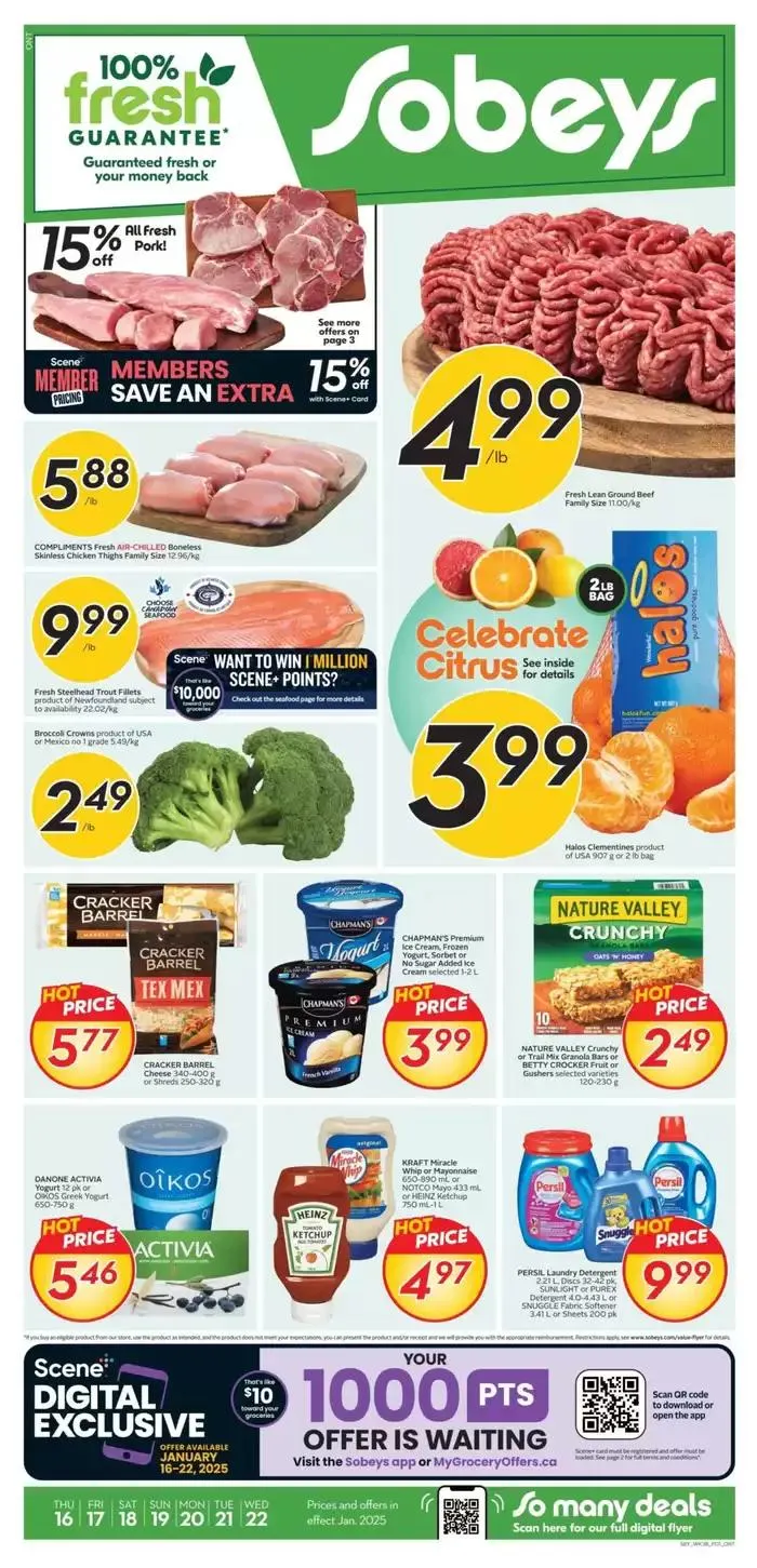 Sobeys Weekly ad from January 16 to January 22 2025 - flyer page 10