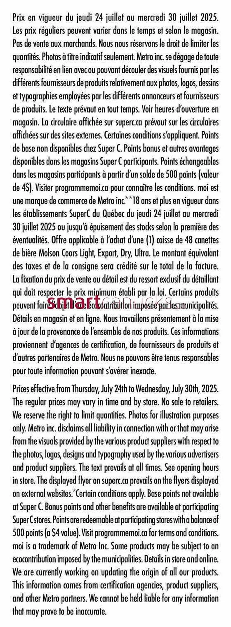 Super C flyer from July 24 to July 30 2025 - flyer page 18