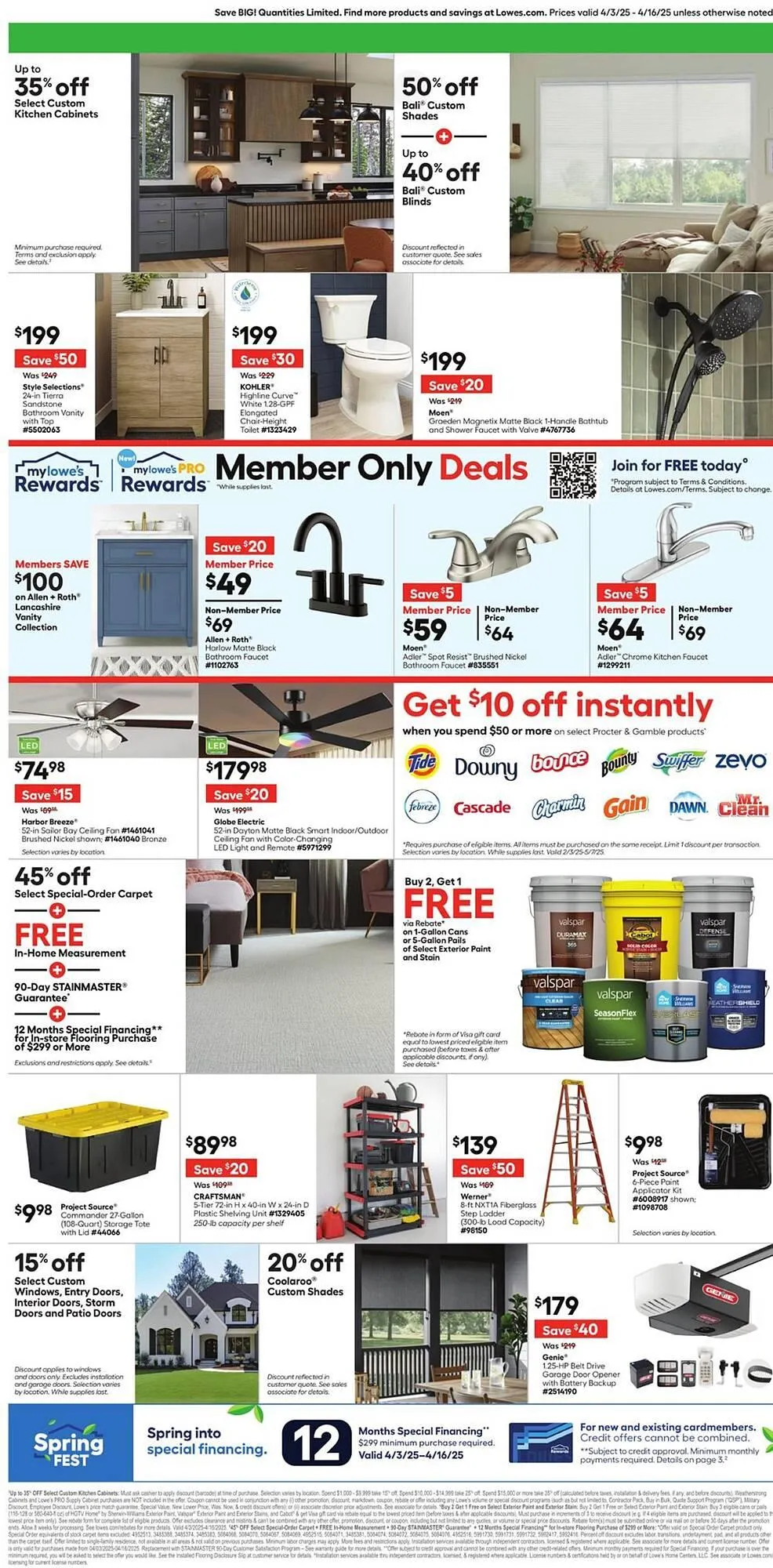 Lowe's flyer from April 3 to April 16 2025 - flyer page 5