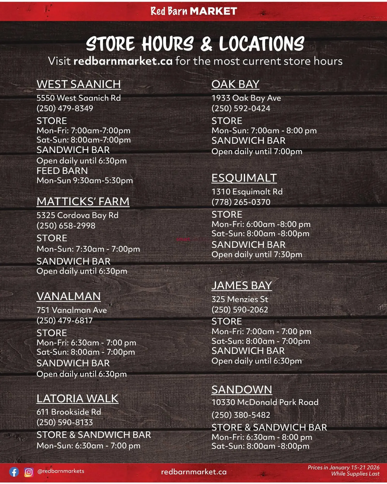 Red Barn Market flyer from January 15 to January 21 2026 - flyer page 8