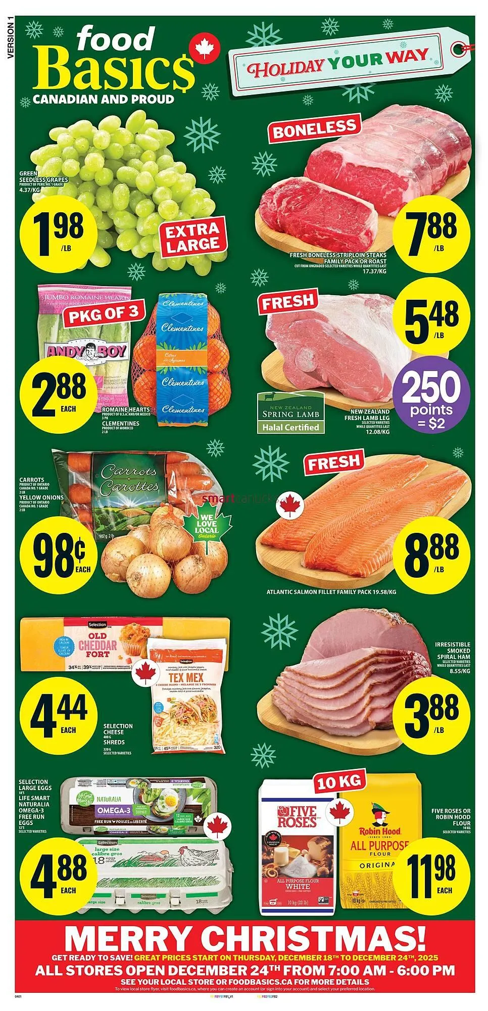 Food Basics flyer from December 18 to December 24 2025 - flyer page 1