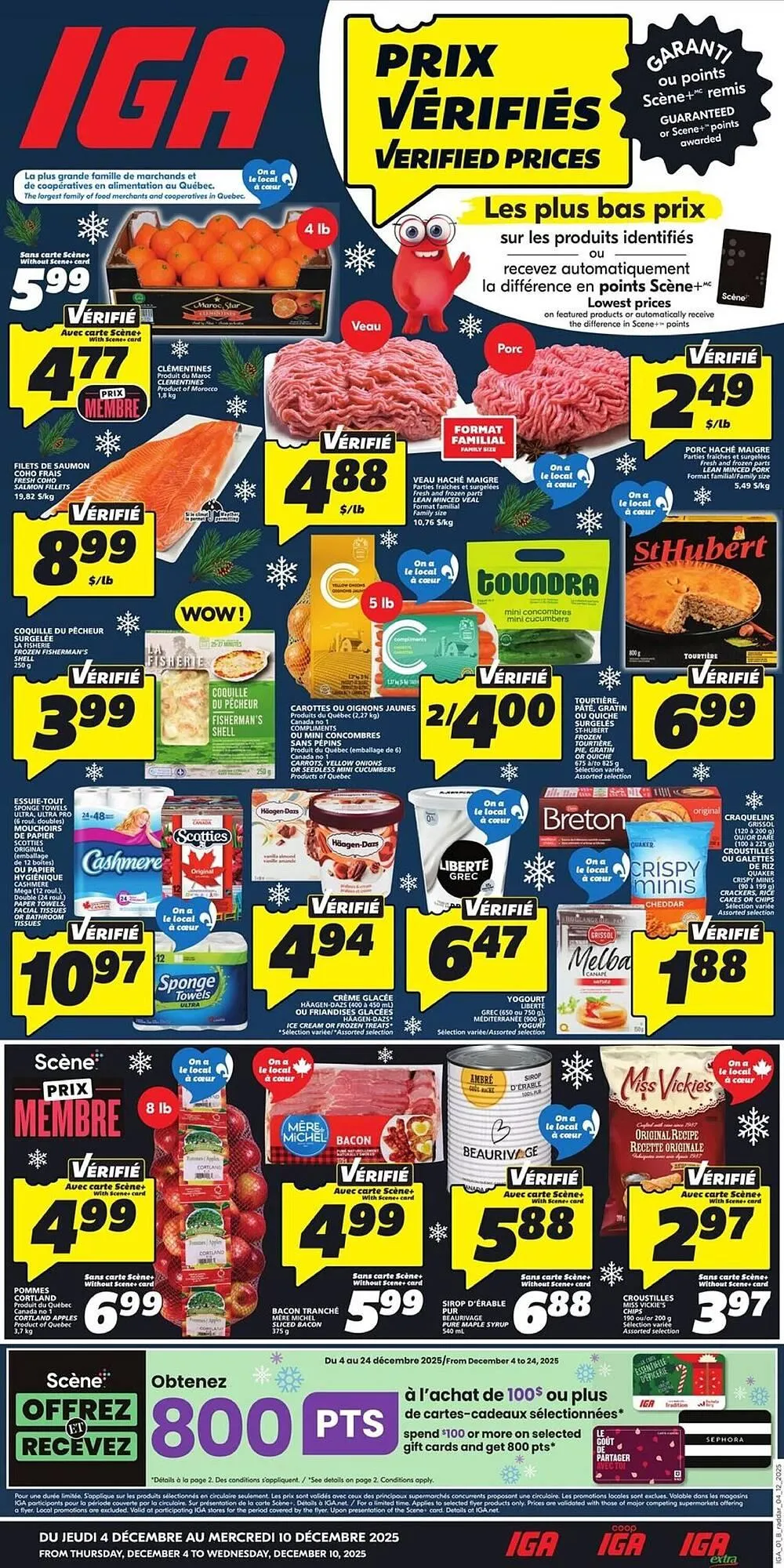 IGA flyer from December 3 to December 10 2025 - flyer page 1
