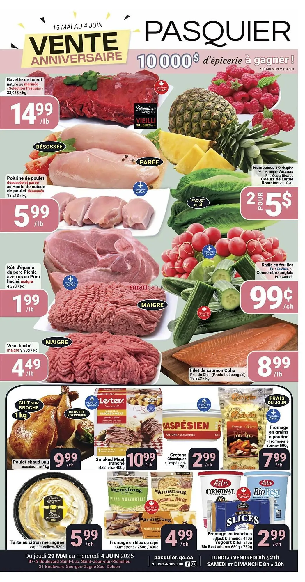 Pasquier flyer from May 29 to June 4 2025 - flyer page 1