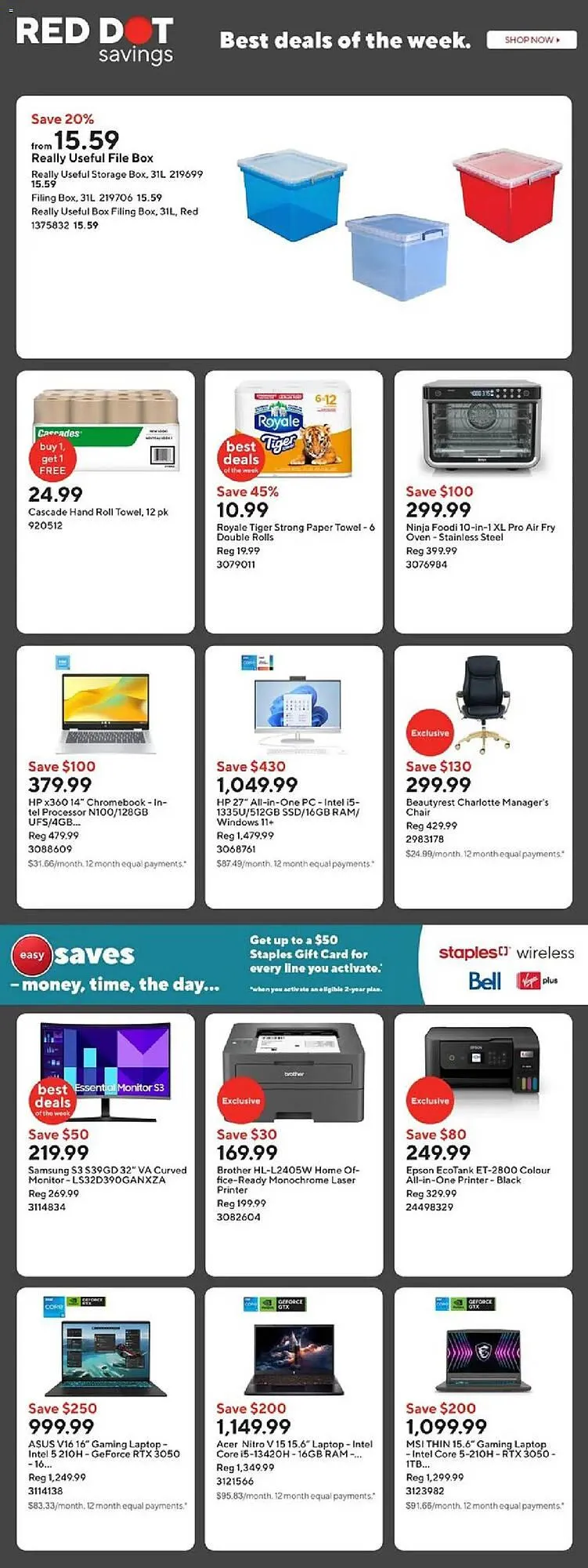 Staples flyer from October 17 to October 23 2025 - flyer page 2