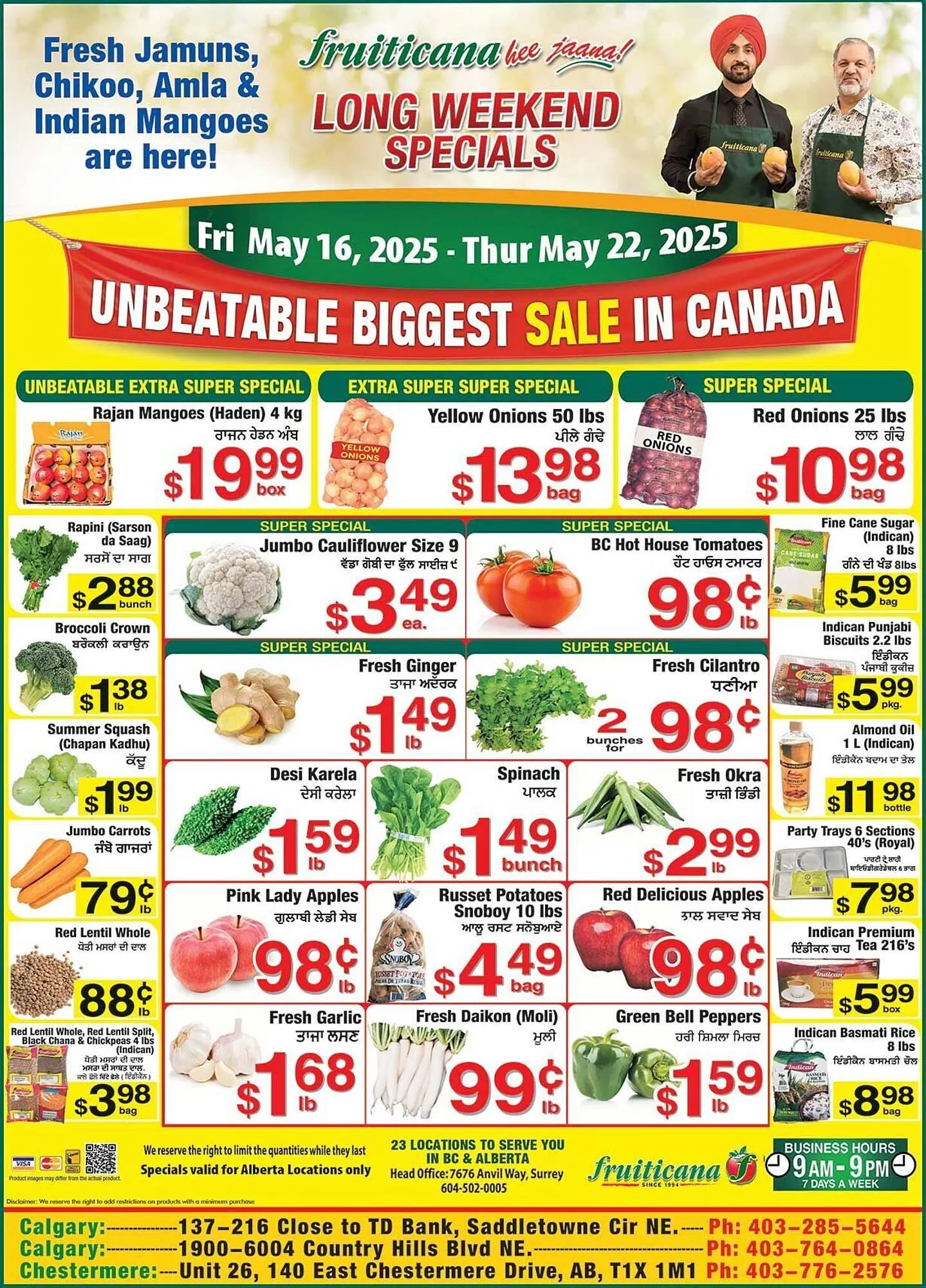 Fruiticana flyer from May 16 to May 20 2025 - flyer page 1