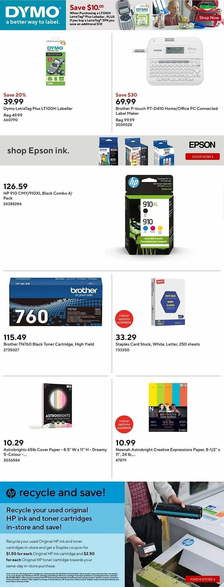 Staples flyer from August 22 to August 29 2024 - flyer page 23