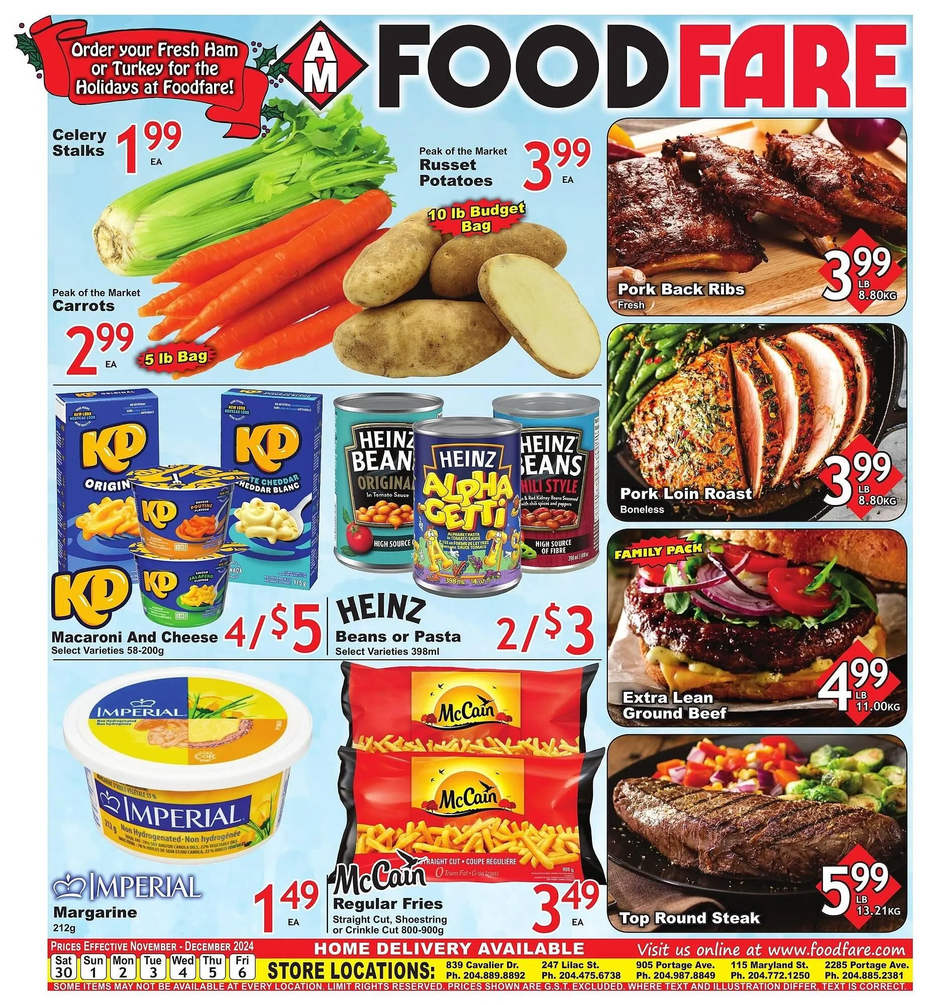 Food Fare flyer from November 29 to December 2 2024 - flyer page 1