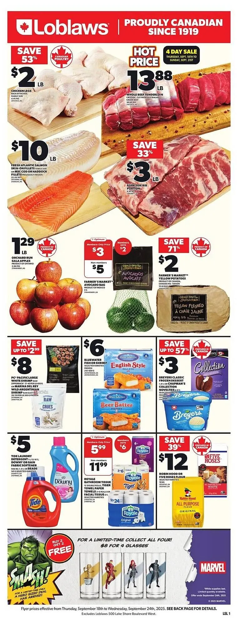 Loblaws flyer from September 18 to September 25 2025 - flyer page 1