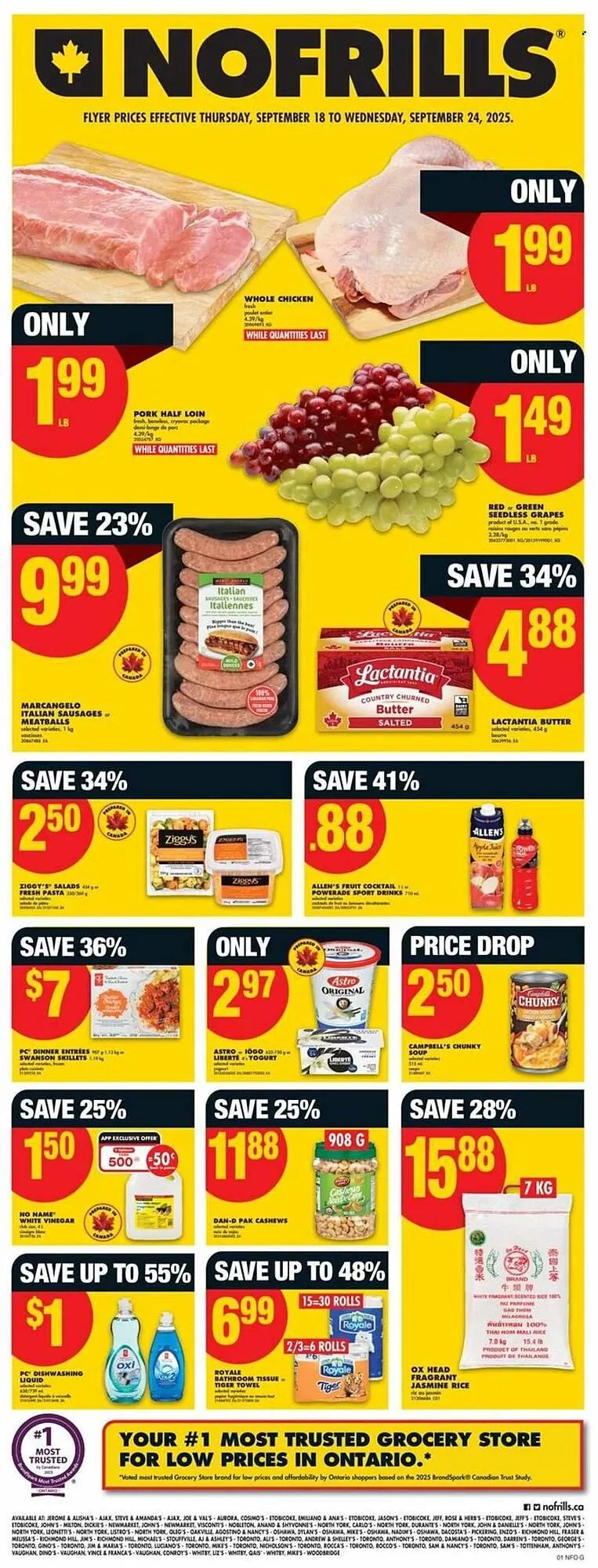 No Frills flyer from September 18 to September 24 2025 - flyer page 1