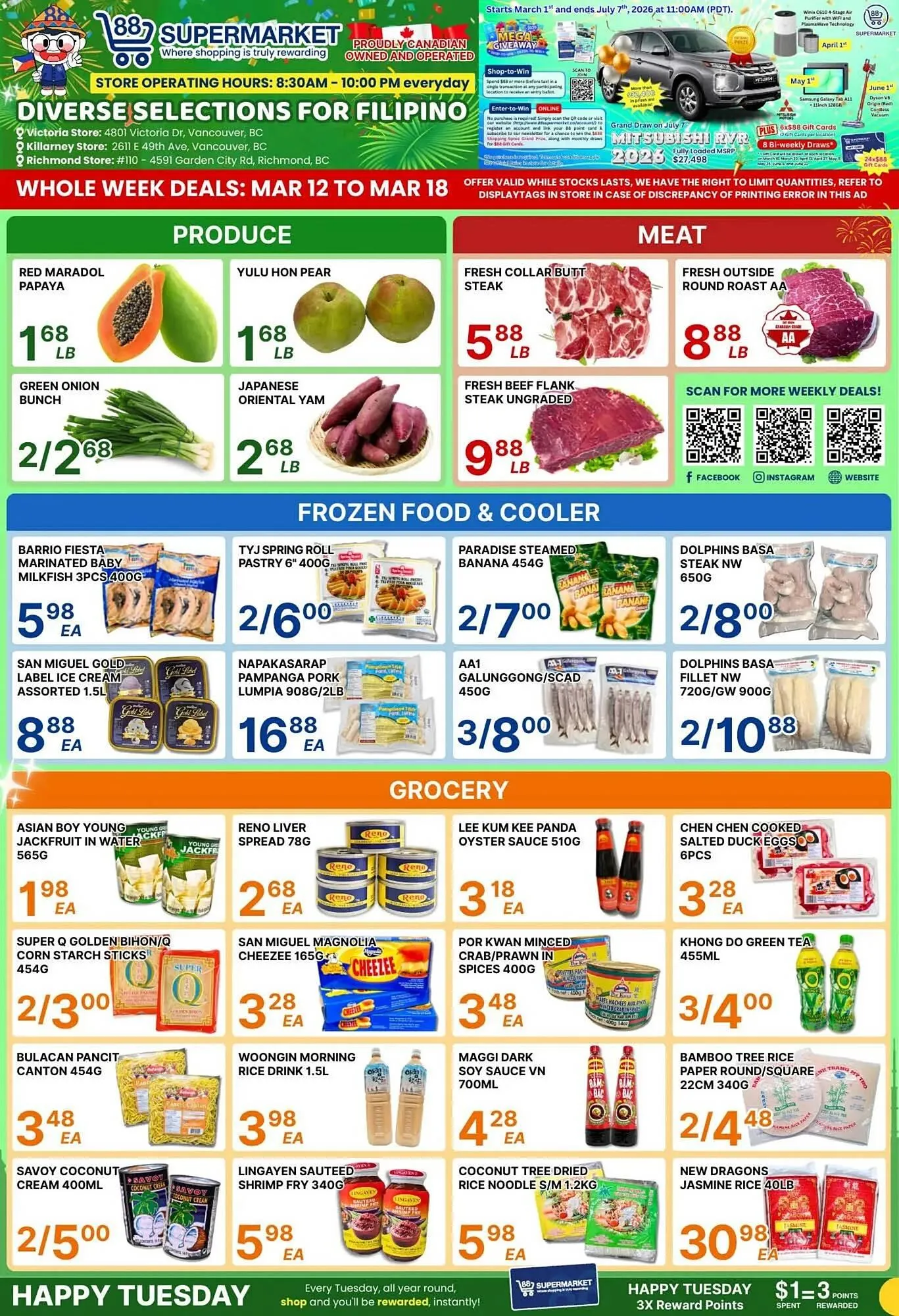 88 Supermarket flyer from March 12 to March 18 2026 - flyer page 1