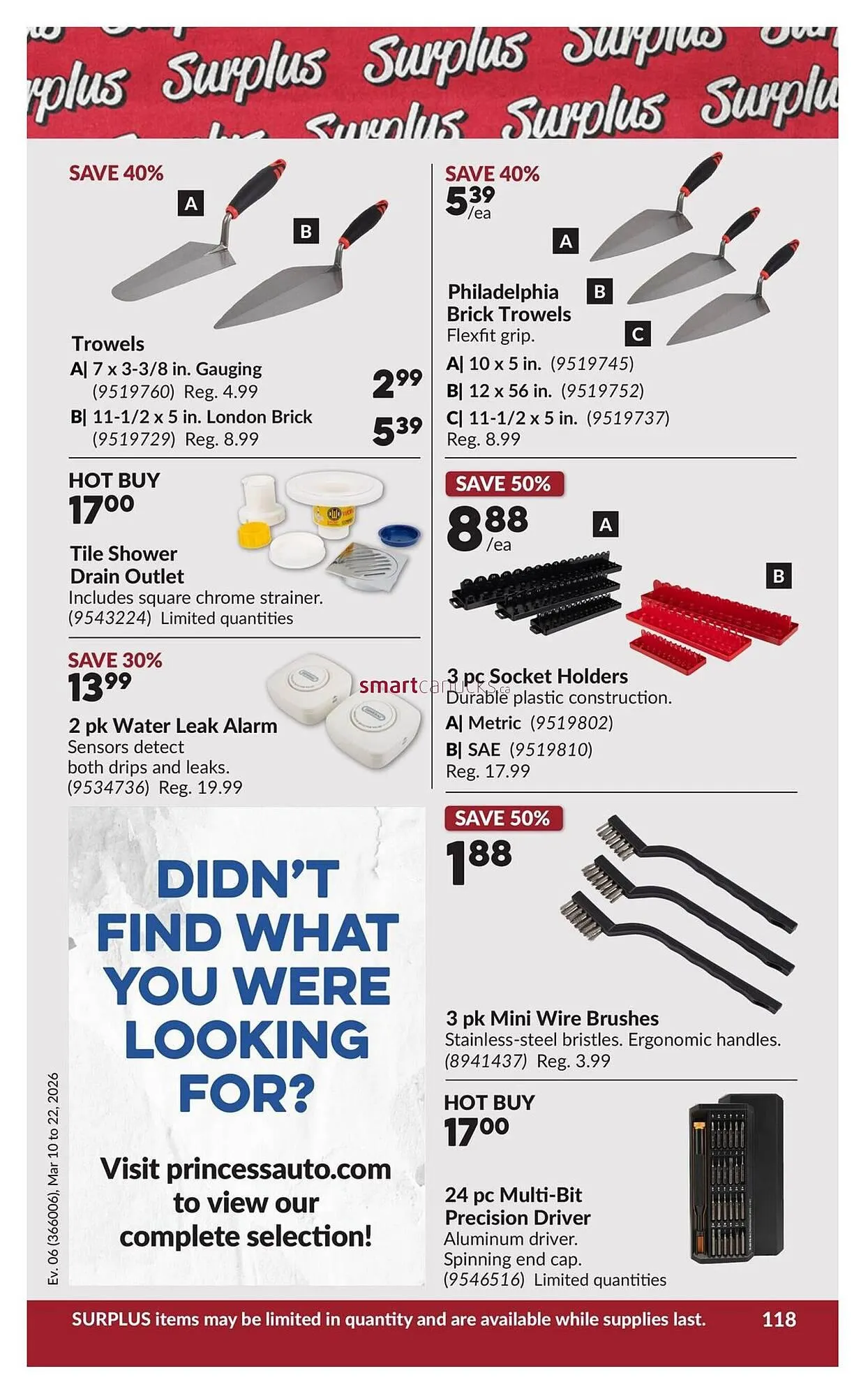 Princess Auto flyer from March 10 to March 22 2026 - flyer page 124