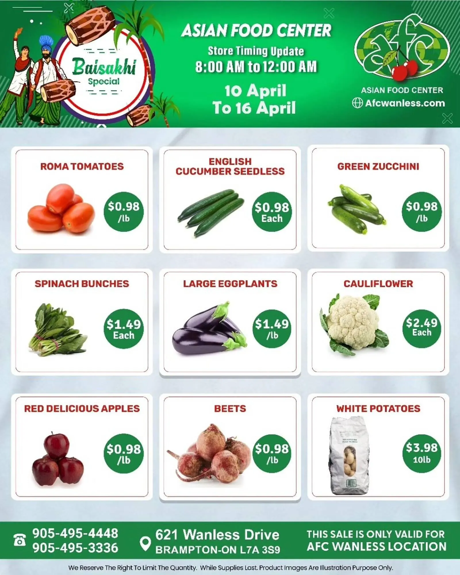 Asian Food Centre flyer from April 10 to April 16 2025 - flyer page 1