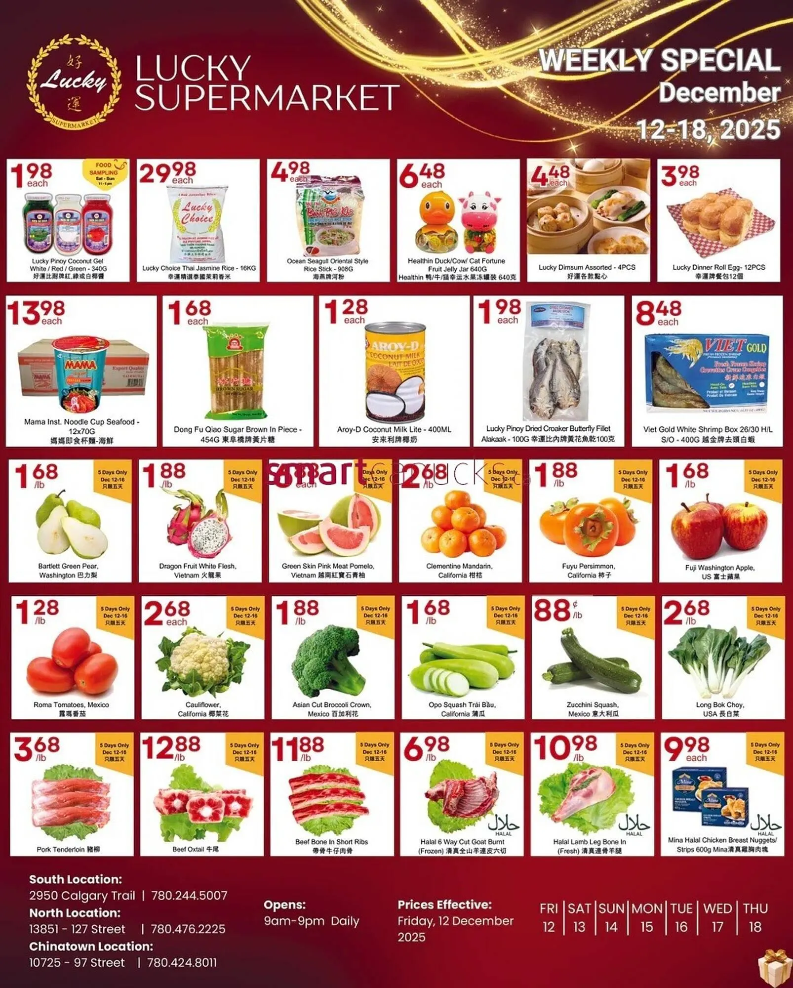 Lucky Supermarket flyer from December 12 to December 18 2025 - flyer page 1