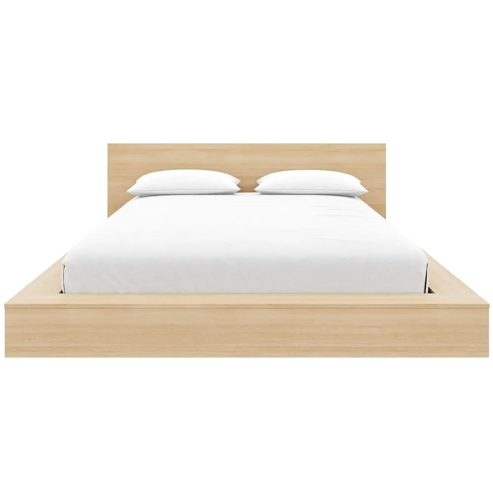 Kanso Low Profile Queen Bed Set in Natural