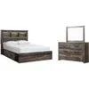 Drystan 5 Piece Queen Storage Bedroom - Multi