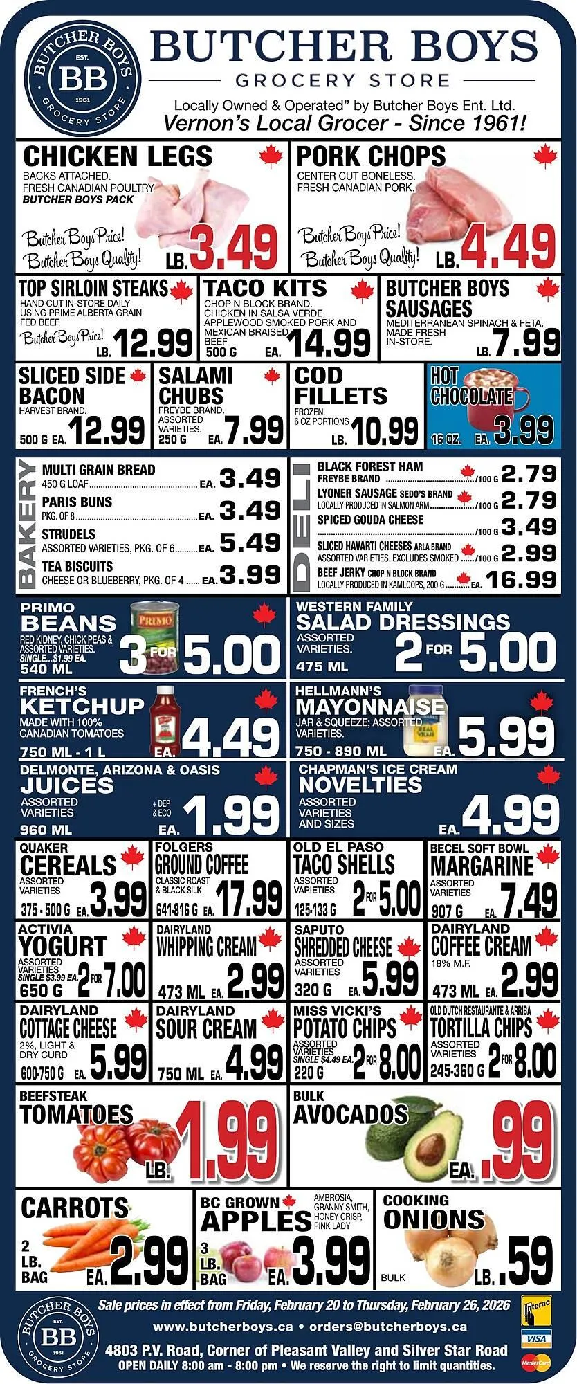 Butcher Boys flyer from February 20 to February 26 2026 - flyer page 1