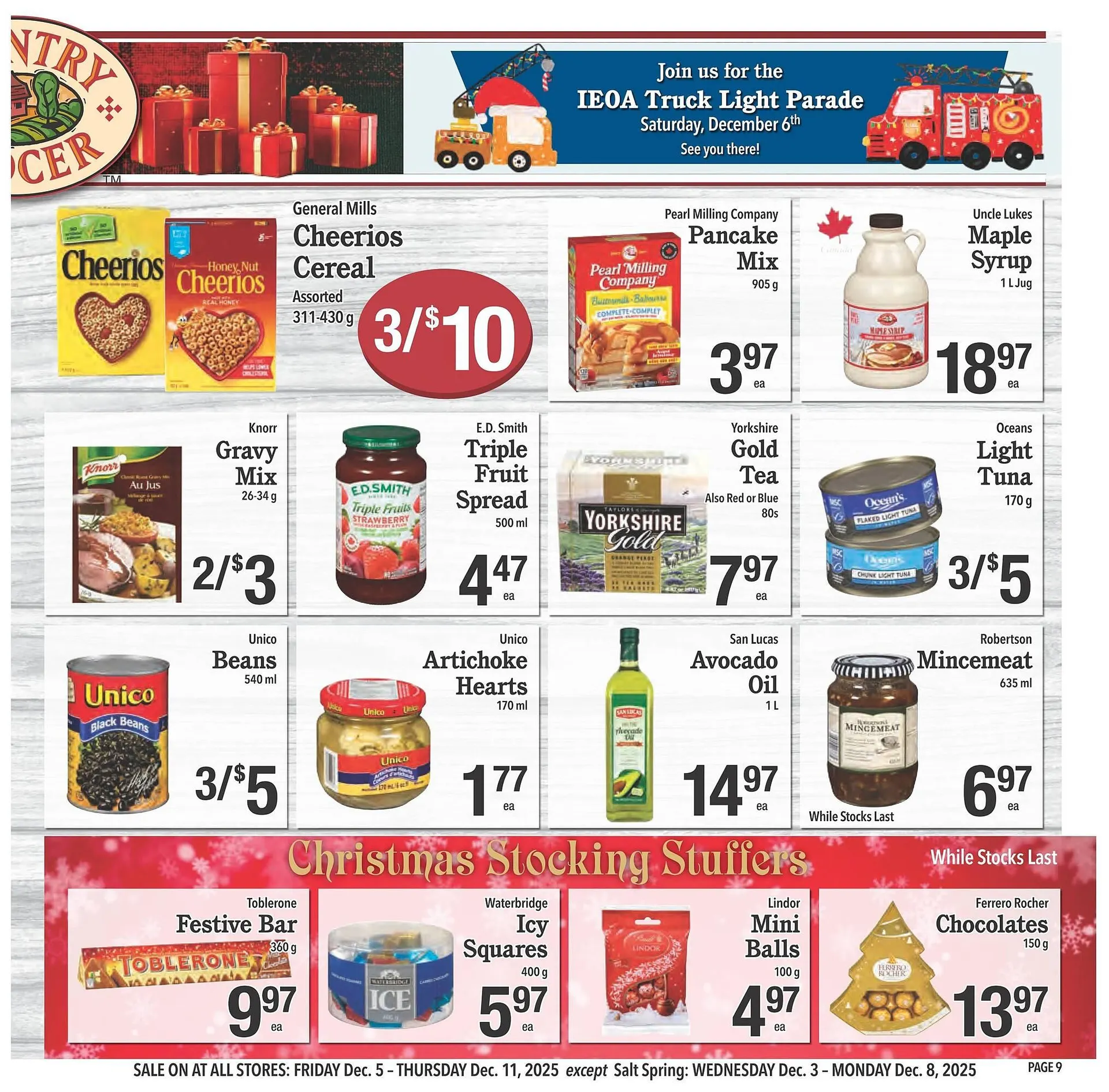 Country Grocer flyer from December 4 to December 10 2025 - flyer page 9