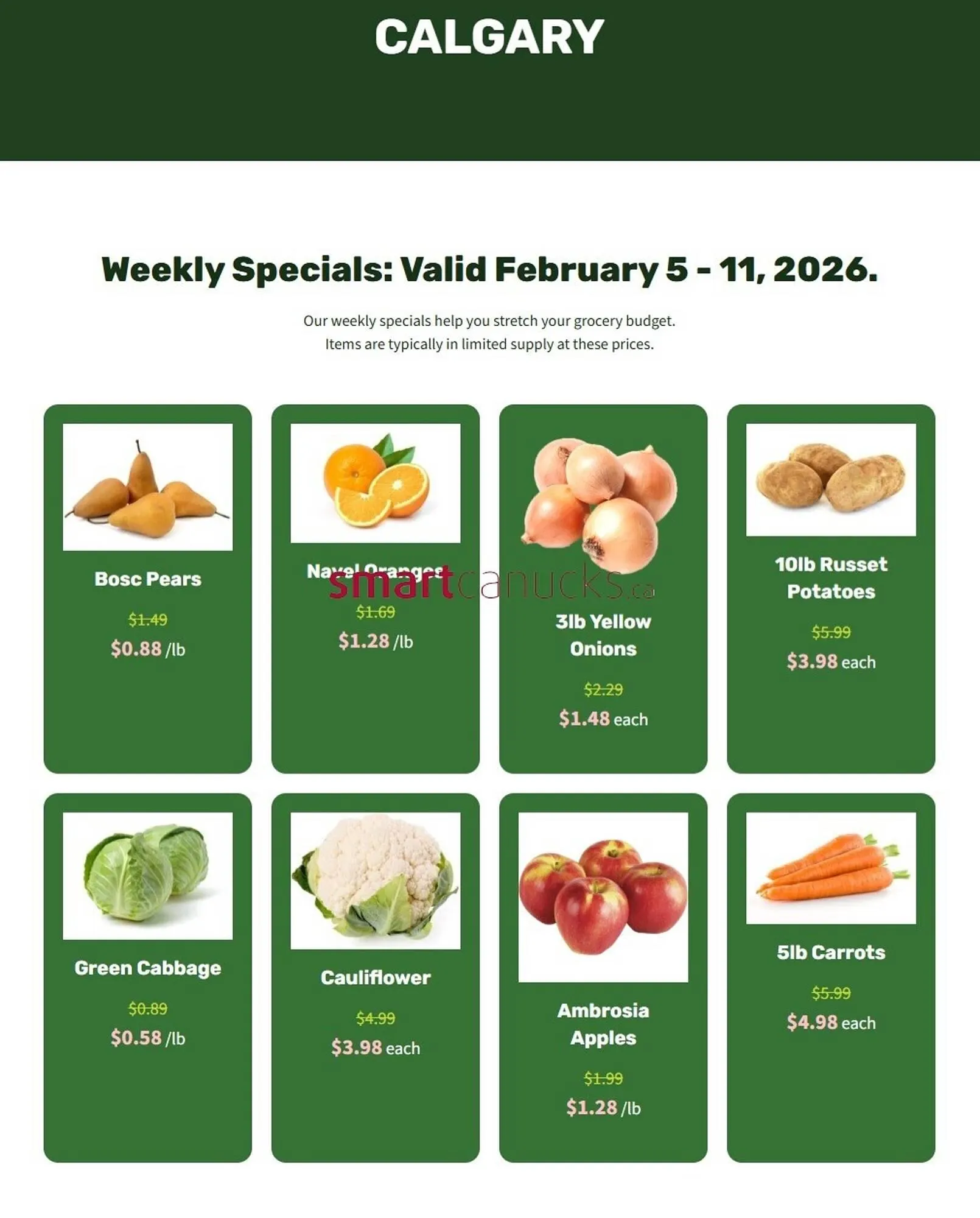 H&W Produce flyer from February 5 to February 11 2026 - flyer page 1