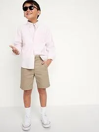 Twill School Uniform Shorts for Boys (At Knee)
