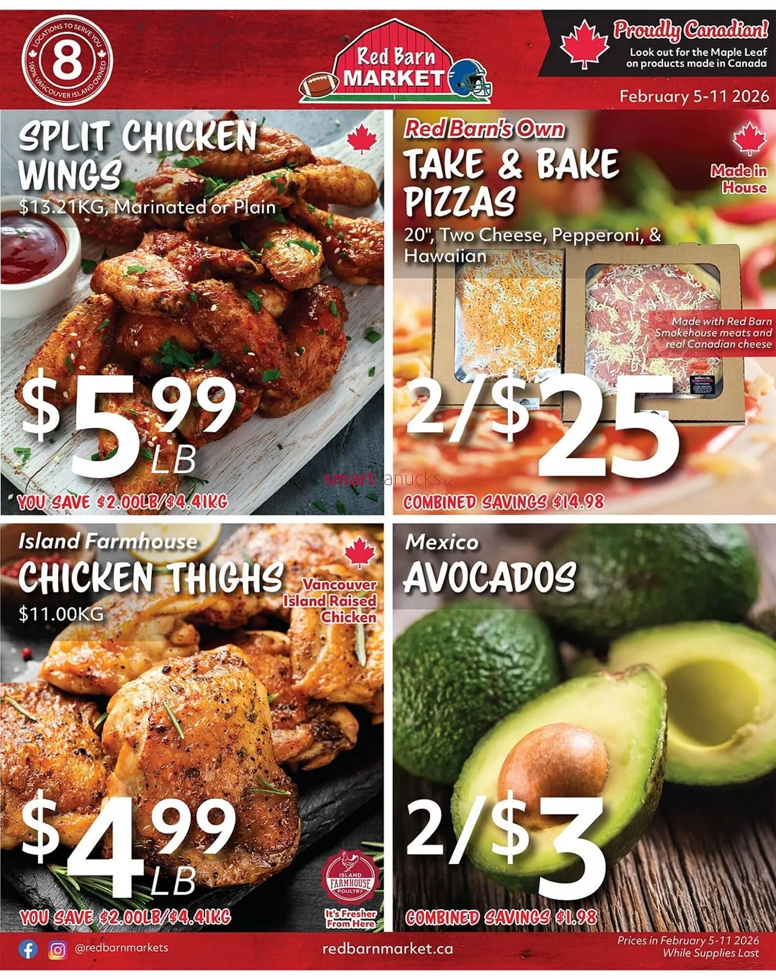 Red Barn Market flyer from February 5 to February 11 2026 - flyer page 1