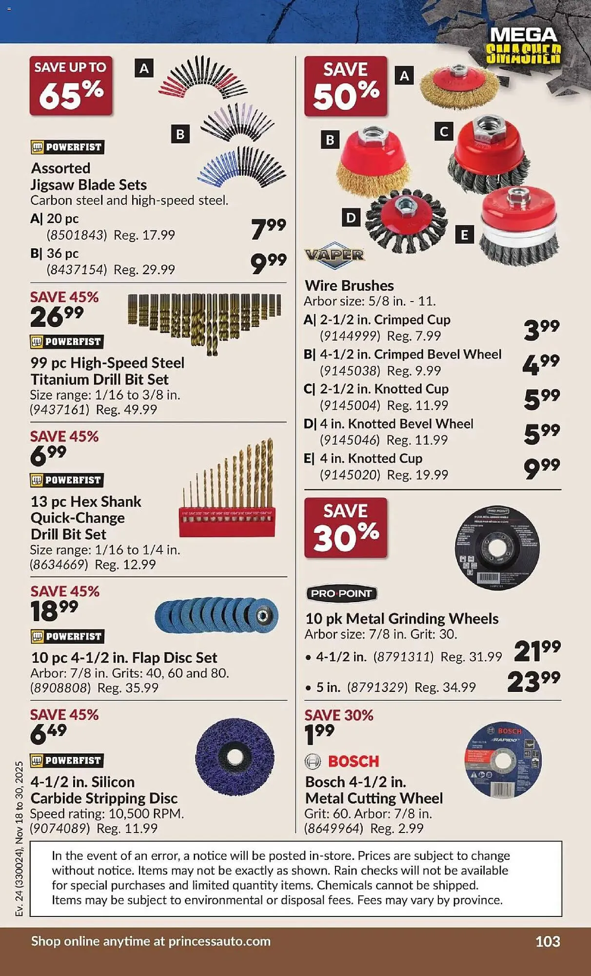 Princess Auto flyer from November 18 to December 1 2025 - flyer page 116