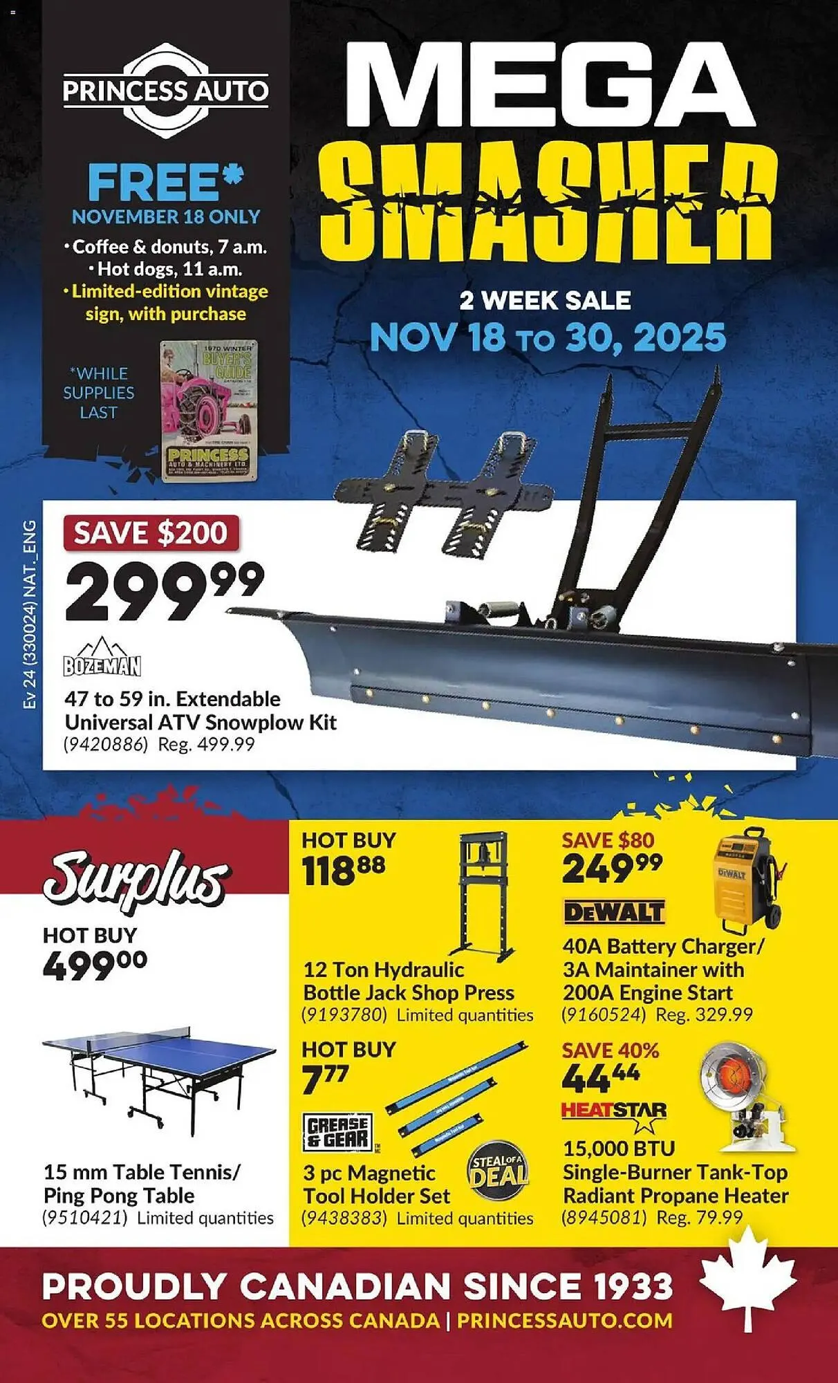 Princess Auto flyer from November 18 to December 1 2025 - flyer page 1