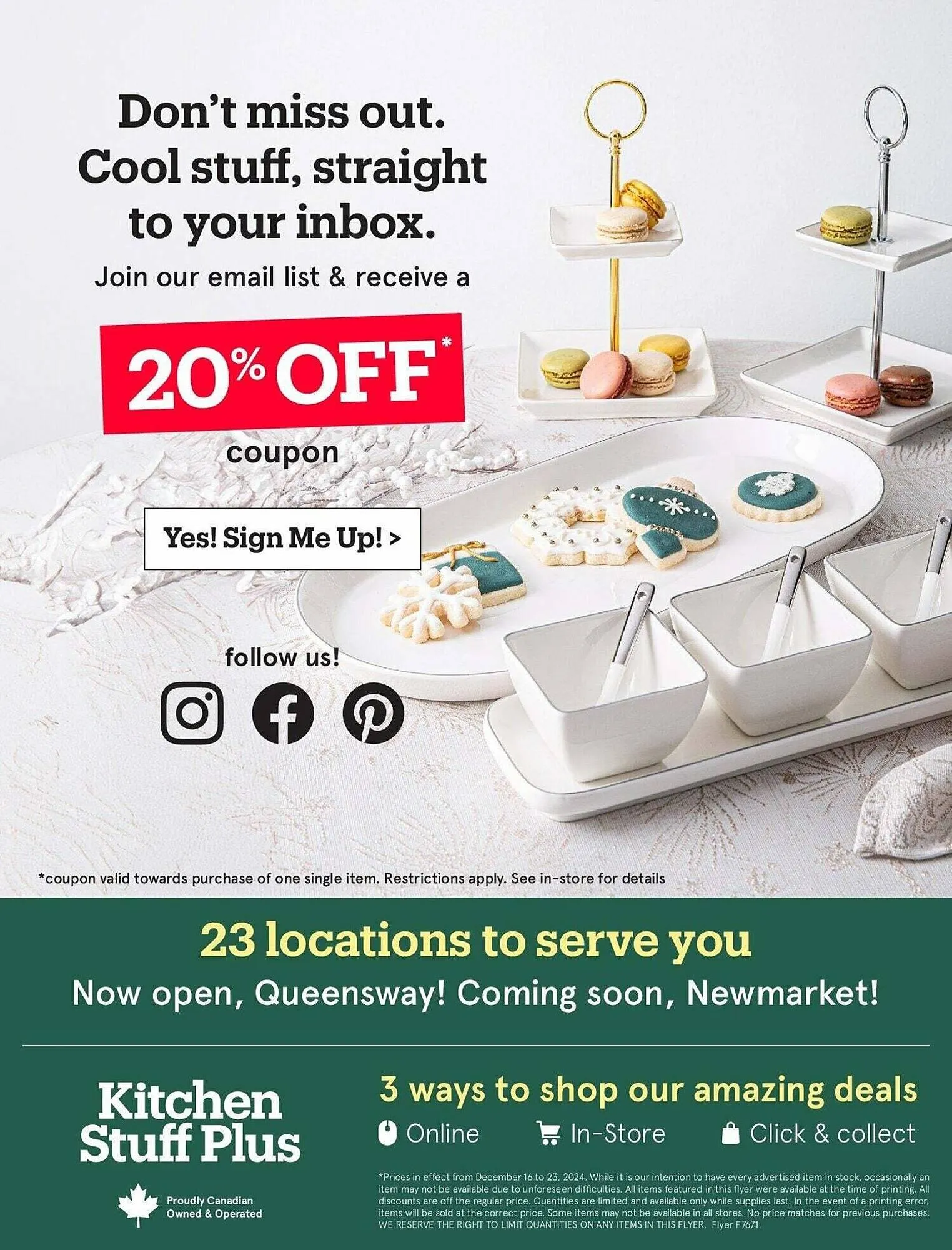 Kitchen Stuff Plus flyer from December 16 to December 24 2024 - flyer page 15