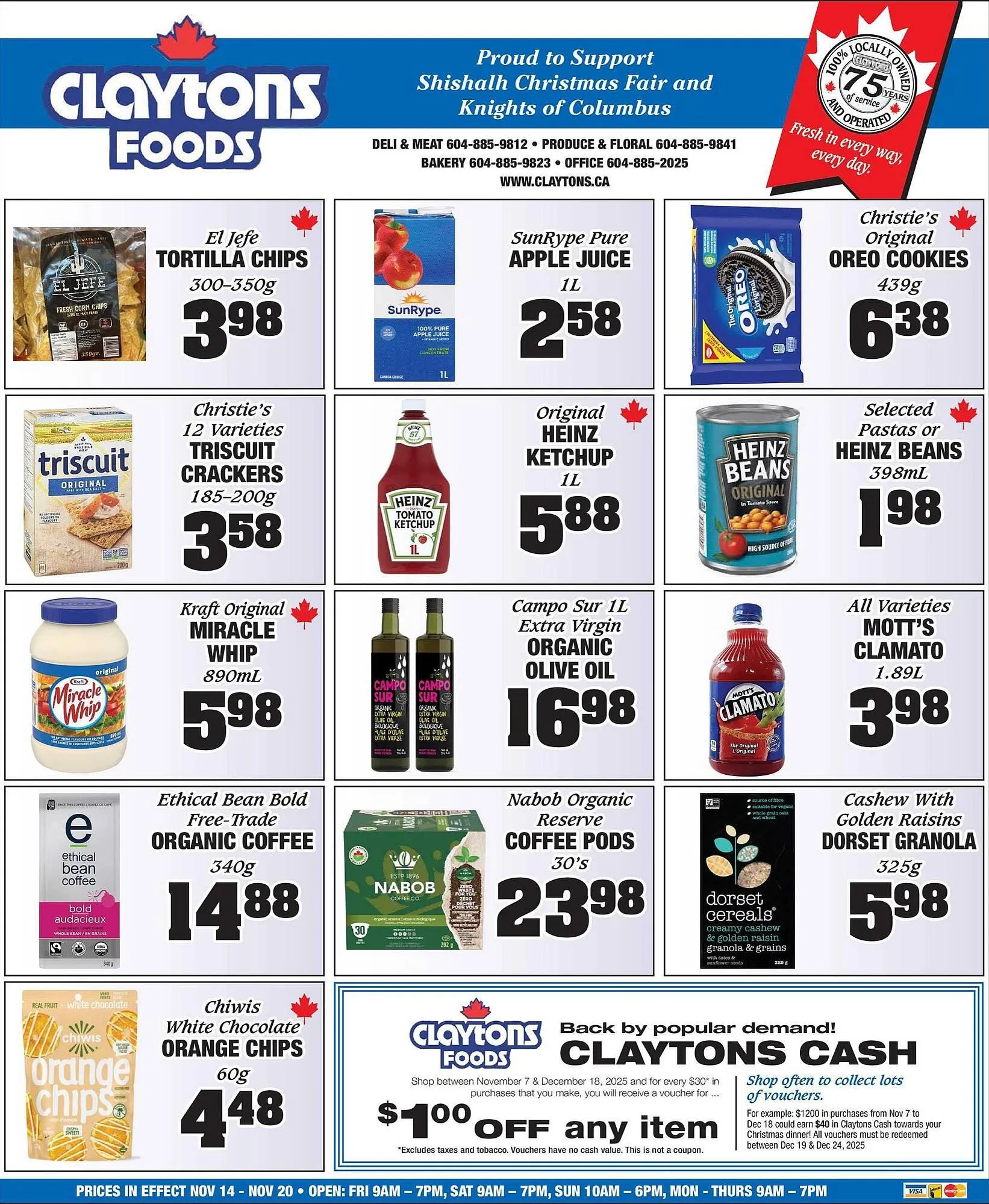 Claytons Heritage Market flyer from November 14 to November 20 2025 - flyer page 4