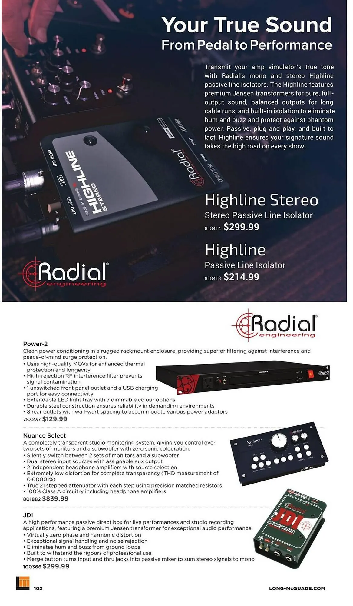 Long & McQuade flyer from November 5 to July 31 2026 - flyer page 102