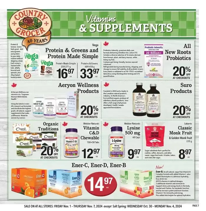 Offers for bargain hunters from October 31 to November 14 2024 - flyer page 7