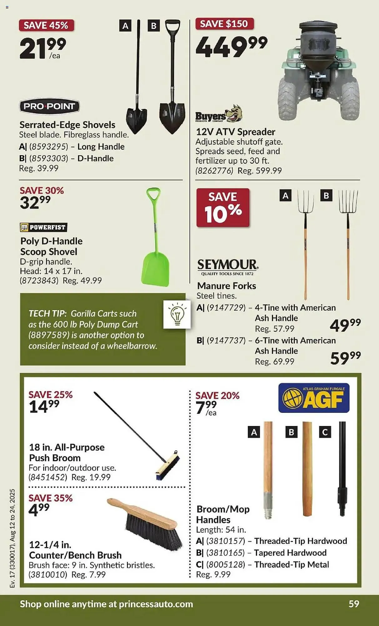 Princess Auto flyer from August 12 to August 25 2025 - flyer page 63