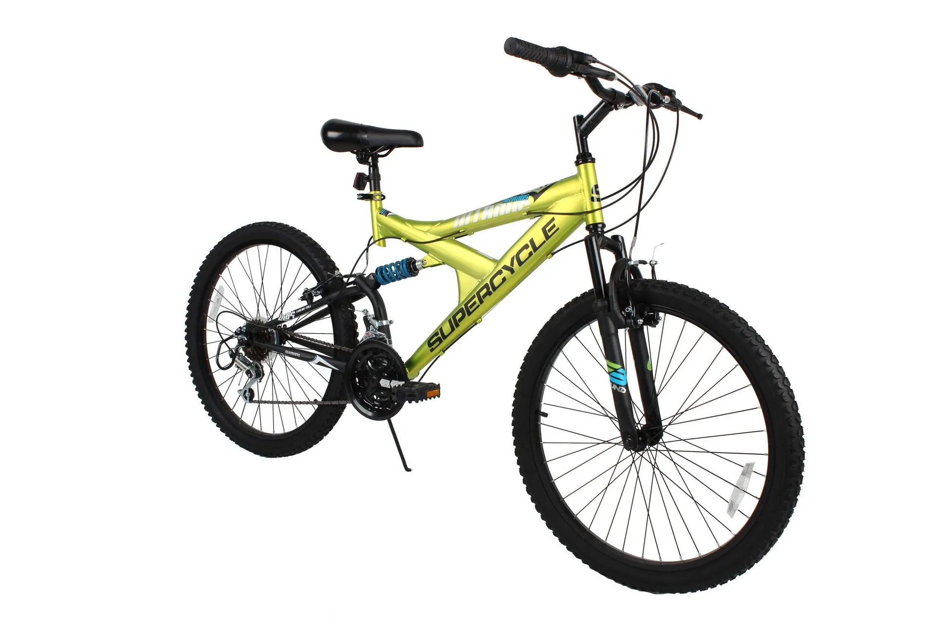 Supercycle Nitrous Dual Suspension Bike, 24-in Wheel, Green