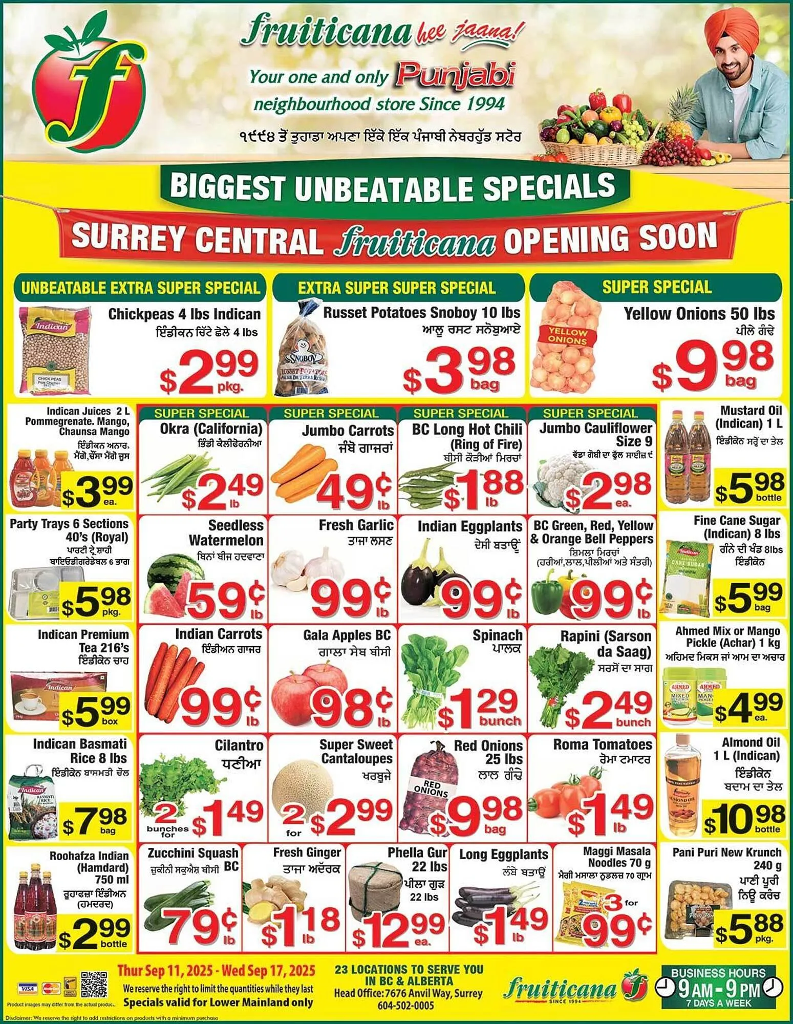 Fruiticana flyer from September 11 to September 17 2025 - flyer page 1