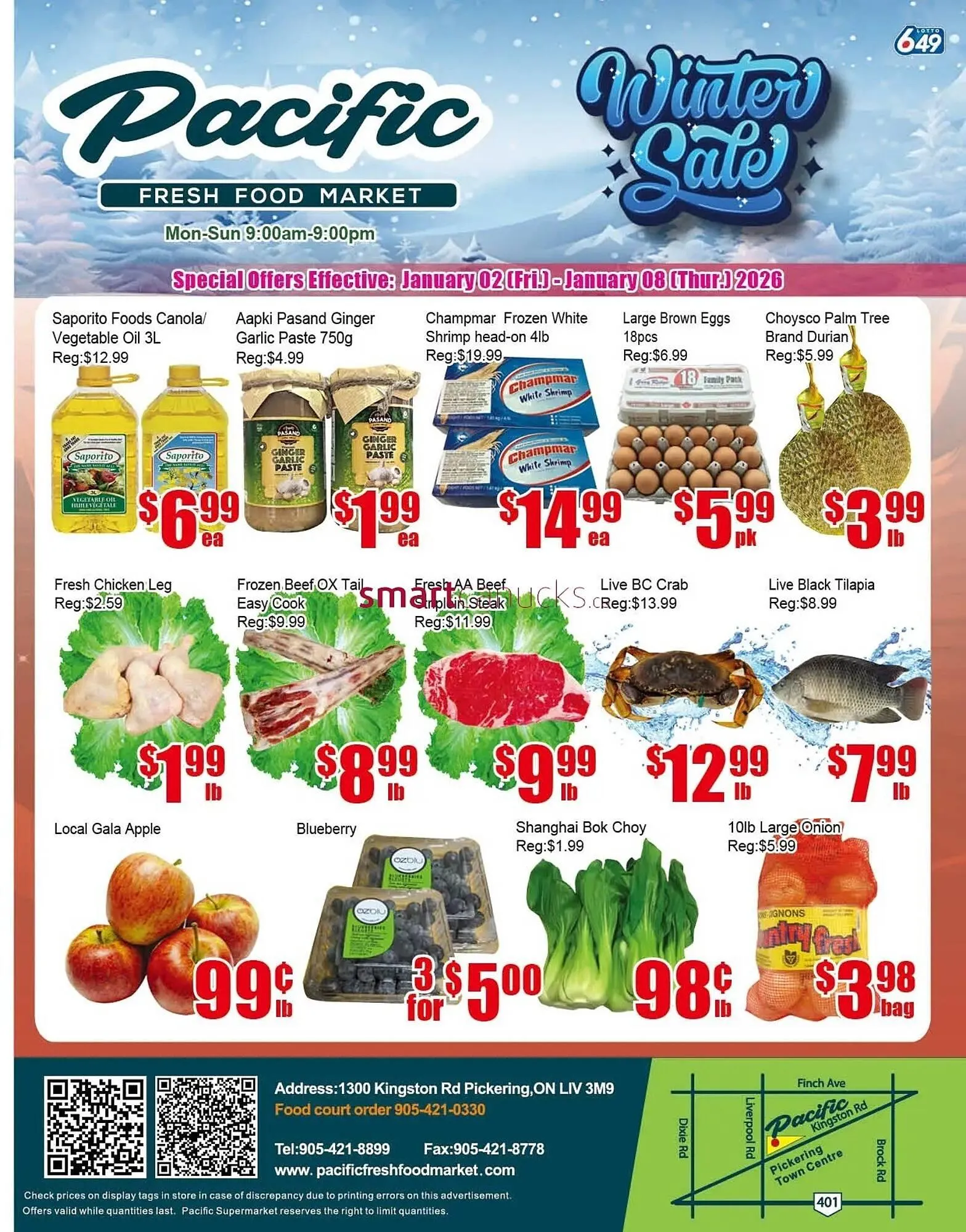 New Pacific Supermarket flyer from January 2 to January 8 2026 - flyer page 1
