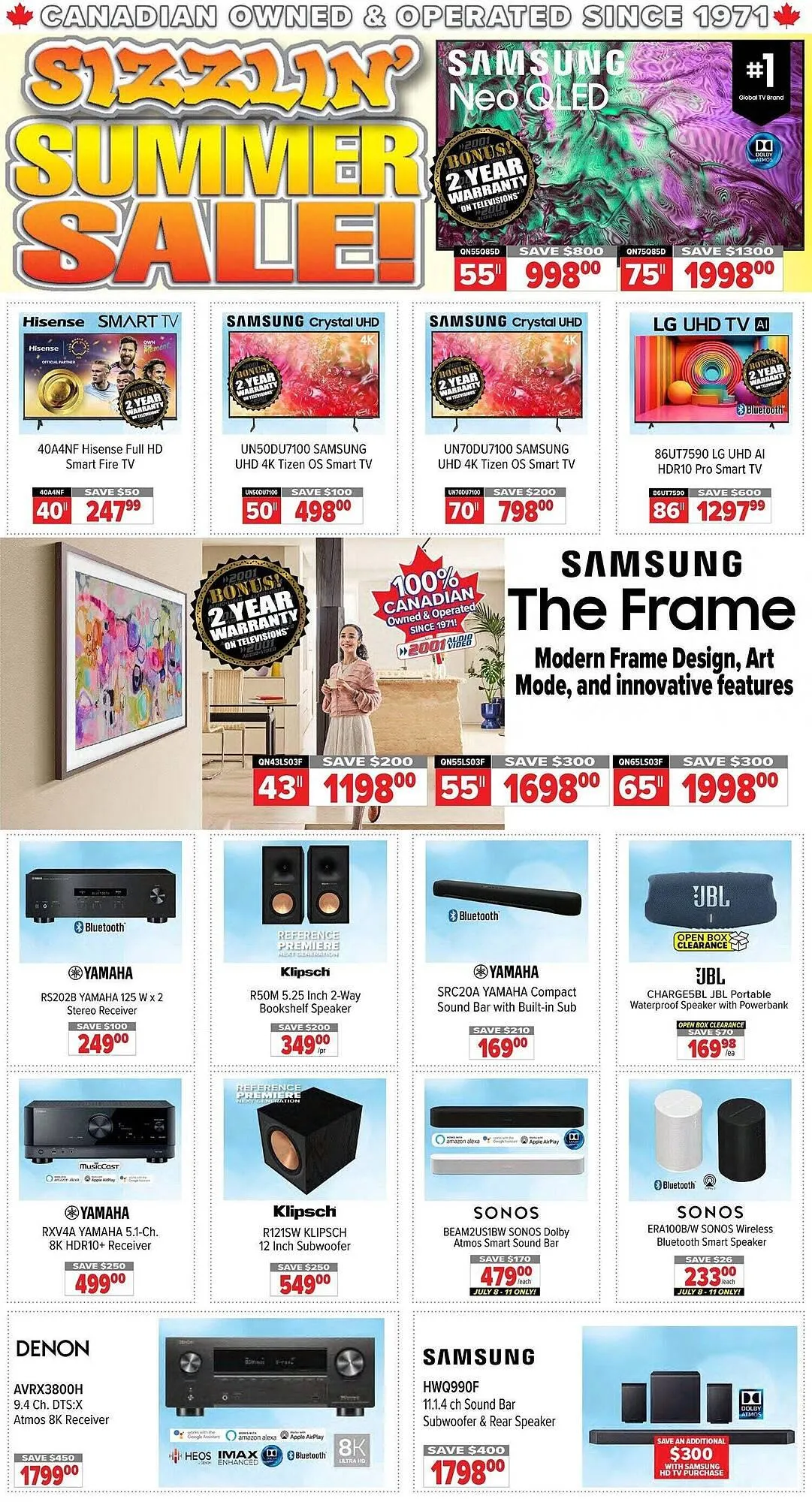 2001 Audio Video flyer - 1