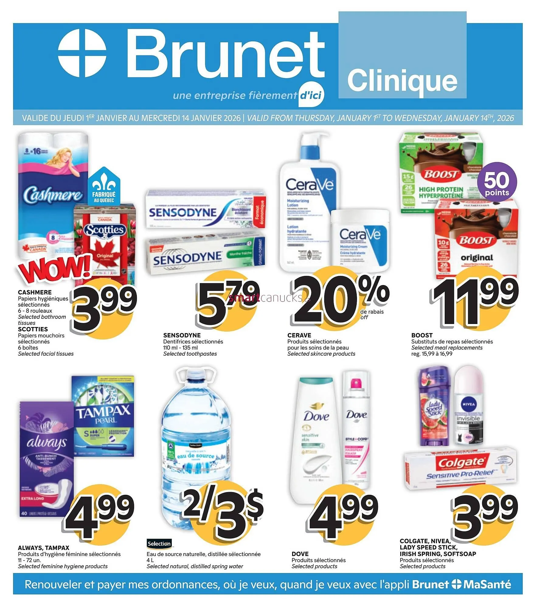 Brunet flyer from January 1 to January 14 2026 - flyer page 1