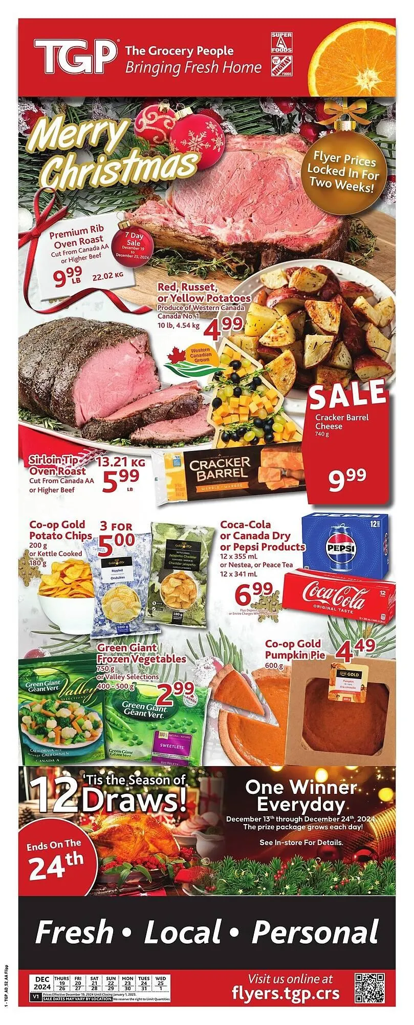 TGP The Grocery People flyer from December 19 to December 25 2024 - flyer page 1