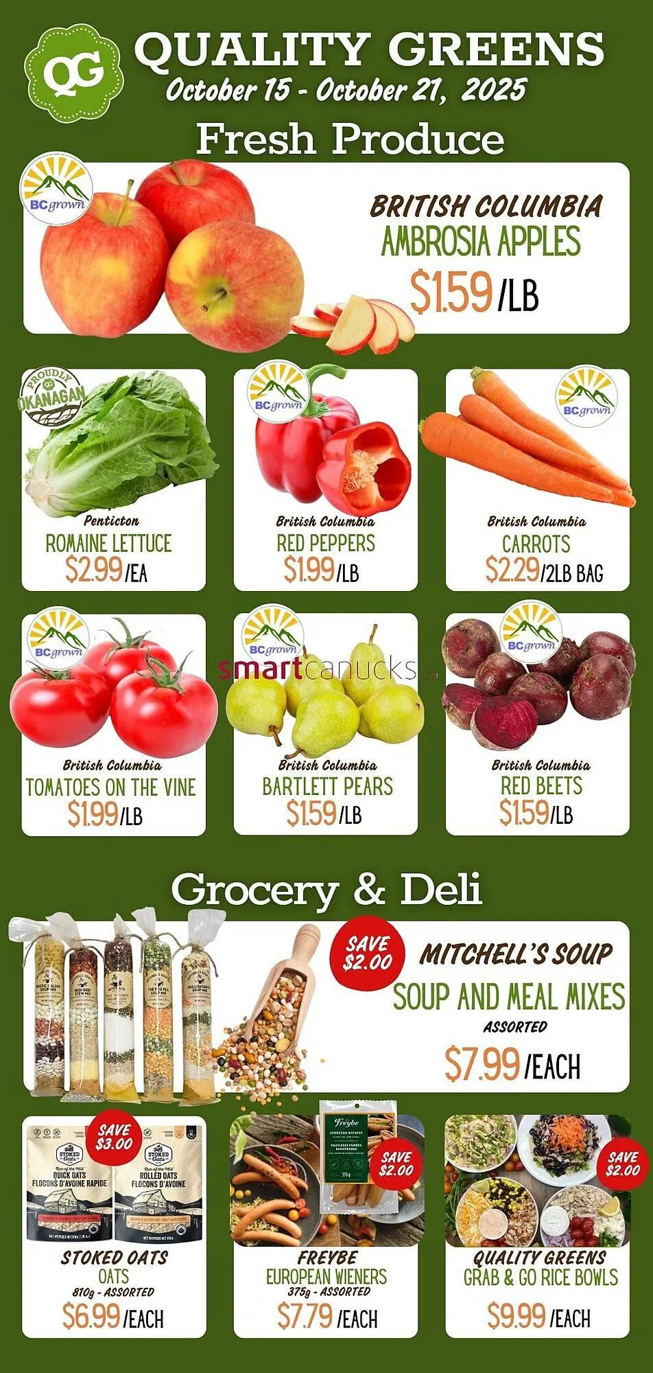Quality Greens flyer from October 15 to October 21 2025 - flyer page 1