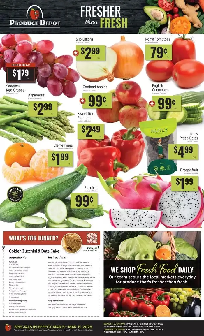 Produce Depot from March 5 to March 11 2025 - flyer page 1