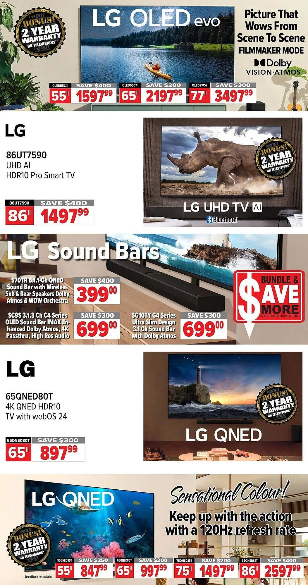 2001 Audio Video flyer from March 21 to March 28 2025 - flyer page 8