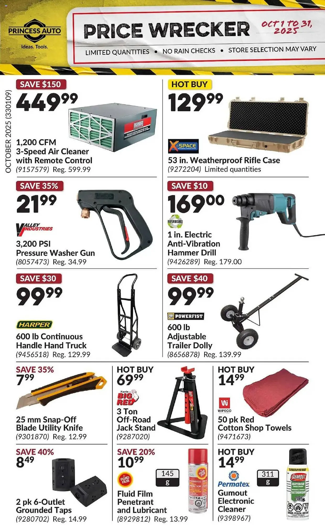 Princess Auto flyer from October 1 to November 1 2025 - flyer page 1