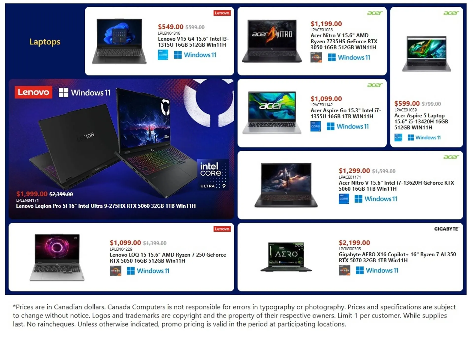 Canada Computers flyer from January 2 to January 8 2026 - flyer page 1