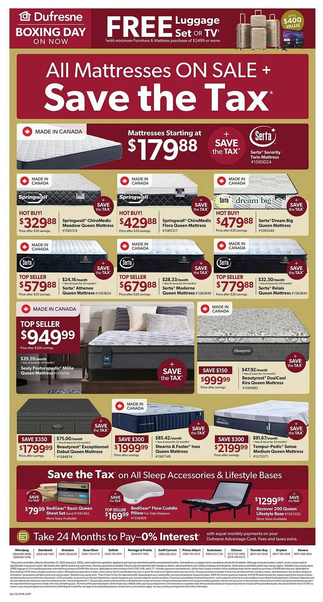 Dufresne flyer from December 19 to January 6 2026 - flyer page 8