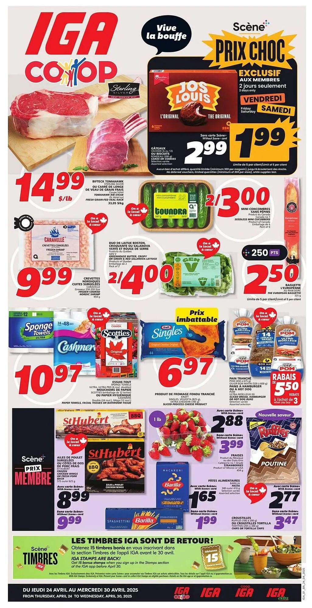 IGA flyer from April 24 to May 7 2025 - flyer page 1