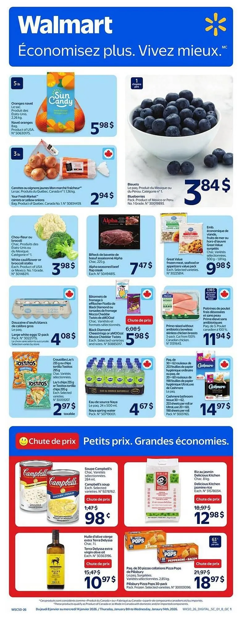 Walmart flyer from January 8 to January 14 2026 - flyer page 1