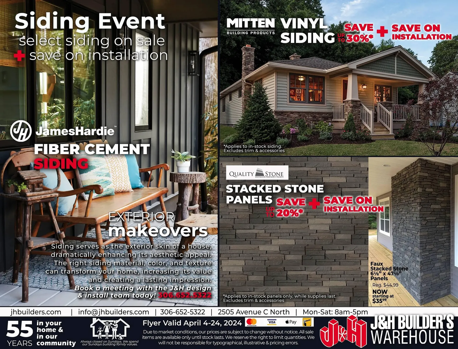 J&H Builder's Warehouse flyer from April 4 to April 10 2024 - flyer page 8